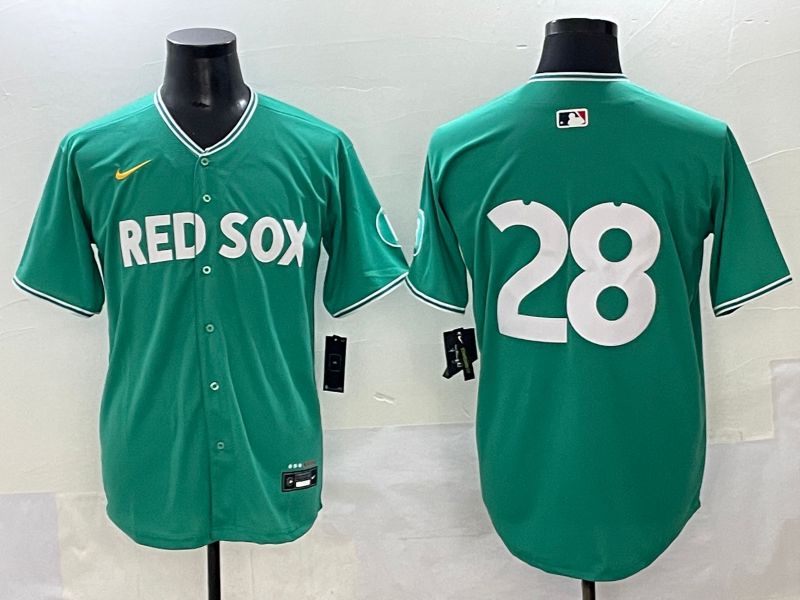 Men 2025 Boston Red Sox #28 No Name Green Joint Name Nike MLB Jersey style 1->boston red sox->MLB Jersey